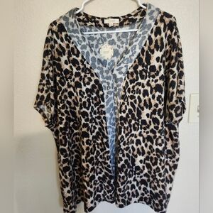 Oddy Super Soft Leopard Tunic Coverup